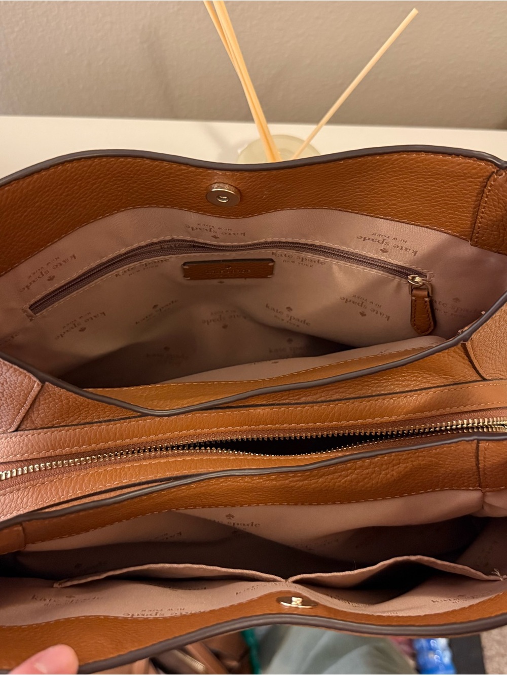 kate spade Tan Pebbled Leather Shoulder Bag - Picture 4 of 4
